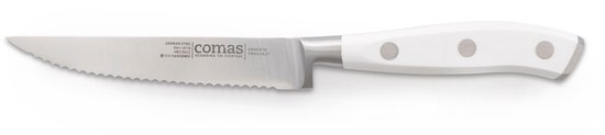Couteau à Désosser Comas Marble - Lame Acier 20 Cm, Manche Plastique Blanc - Neuf
