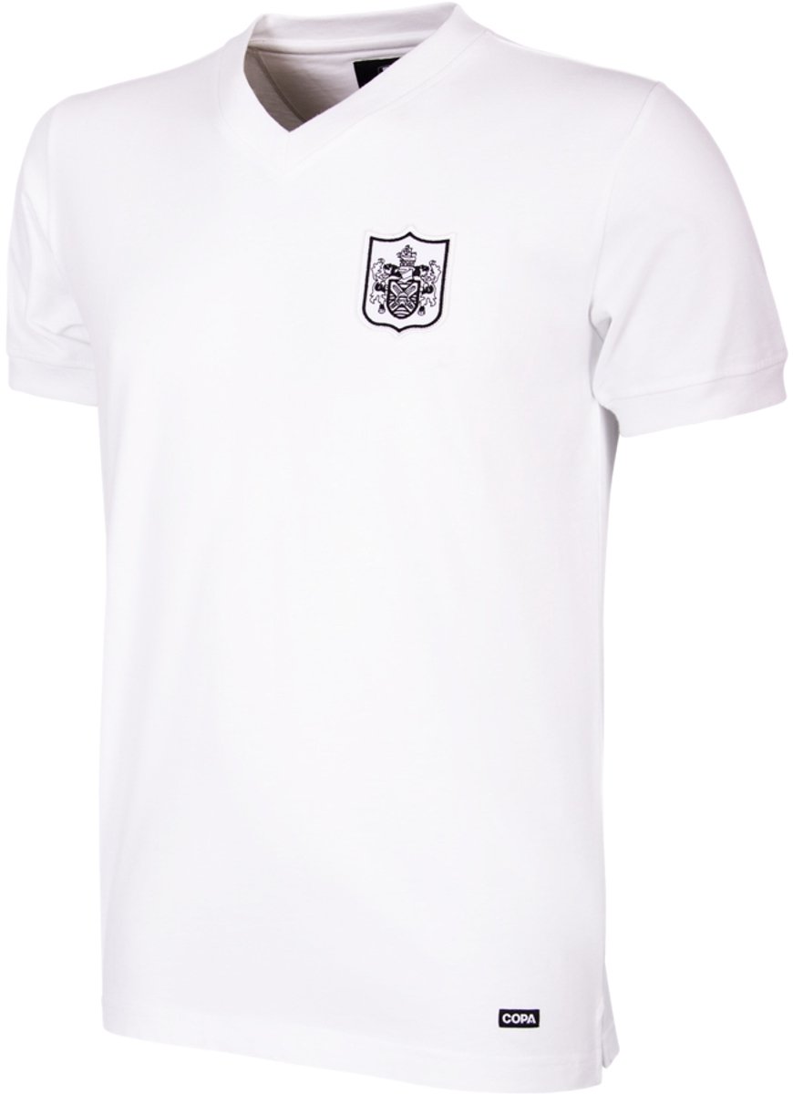 COPA - Fulham FC 1960/61 Retro Voetbalshirt - Heren - Wit - XS