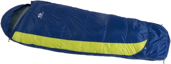 SirJoseph mummyslaapzak voor kinderen Kiki Basic 85 - links 85 cm - Navy met Lime van SirJoseph — afbeelding 4
