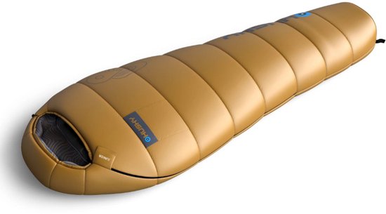 Husky mummyslaapzak voor kinderen Junior Mustard -10°C 2024 - 190 cm - Geel van Merkloos — afbeelding 2