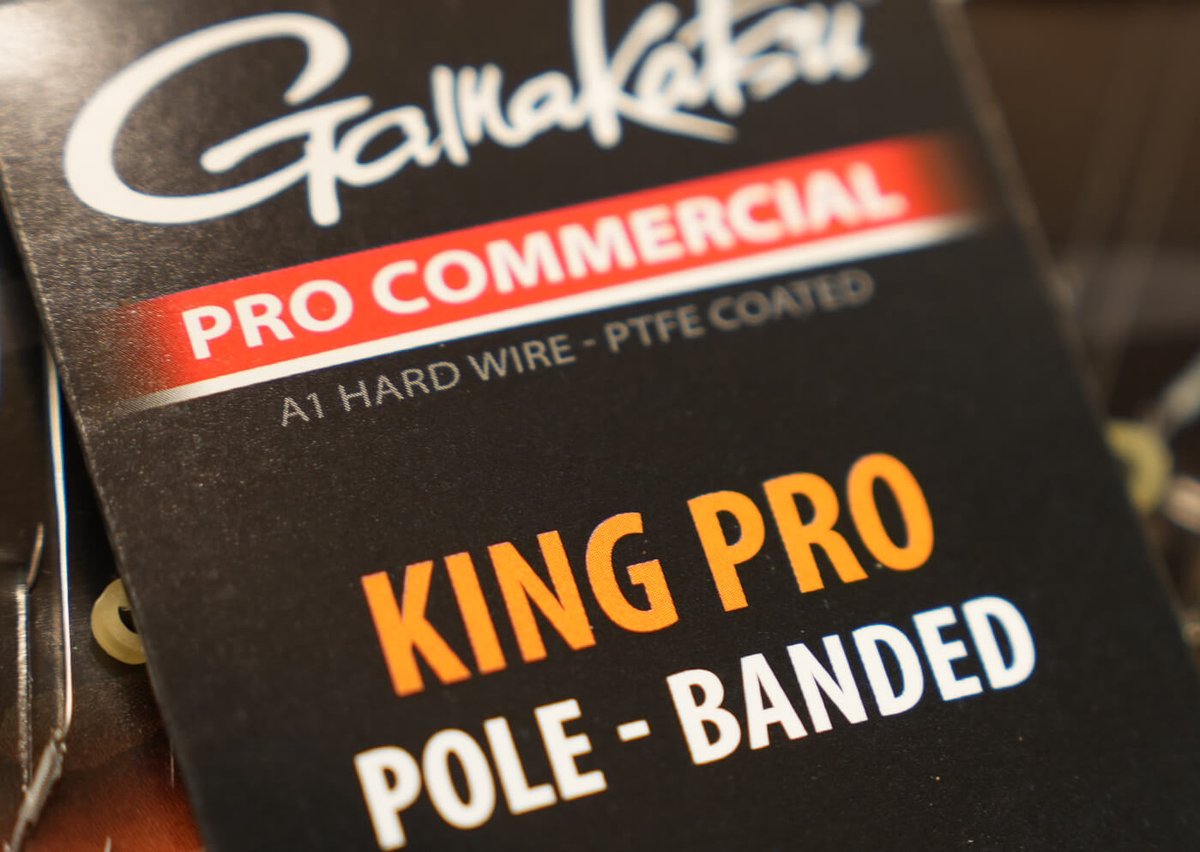 Gamakatsu Pro Commercial King Pro Pole-Banded15cm Barbless (8 pcs) - Maat : haak 12 - 0.17mm