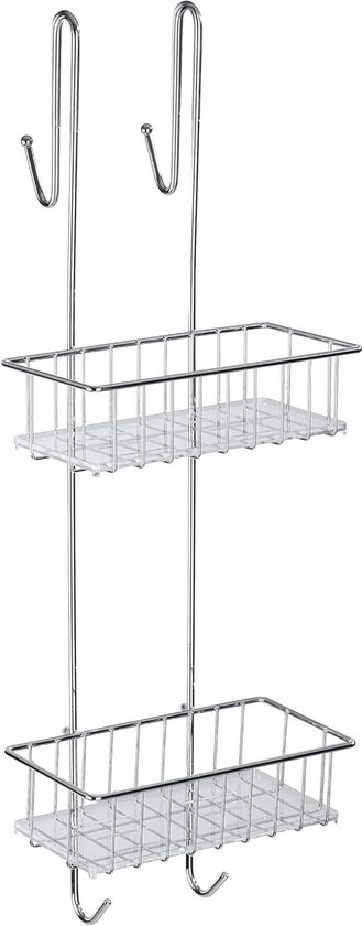 RYing Doucheplank rvs, wandmontage doucherek met haken,bathroom organizer voor badkamer, keuken, toilet,hotel,zilver (20cm RYing Doucheplank rvs, wandmontage doucherek met haken,bathroom organizer voor badkamer, keuken, toilet,hotel,zilver (20cm