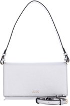 LIU JO Sac à épaule bandoulière East / West Crossbody Bag Silver Argenté