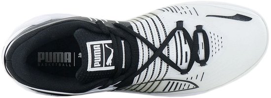 Puma Fusion Nitro - Chaussures pour femmes de Basketbal Baskets pour femmes homme, Wit 376639-01 - Pointure 44,5 (EU)