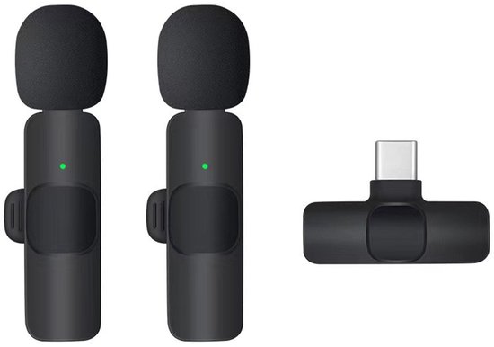 Micro Cravate Sans Fil 2.4 GHz - Double Micro + Récepteur, Compatibilité IPhone/Android/PC, Réduction Bruit - 4