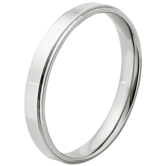 Orphelia Wedding Ring 9 ct - White Gold OR9579