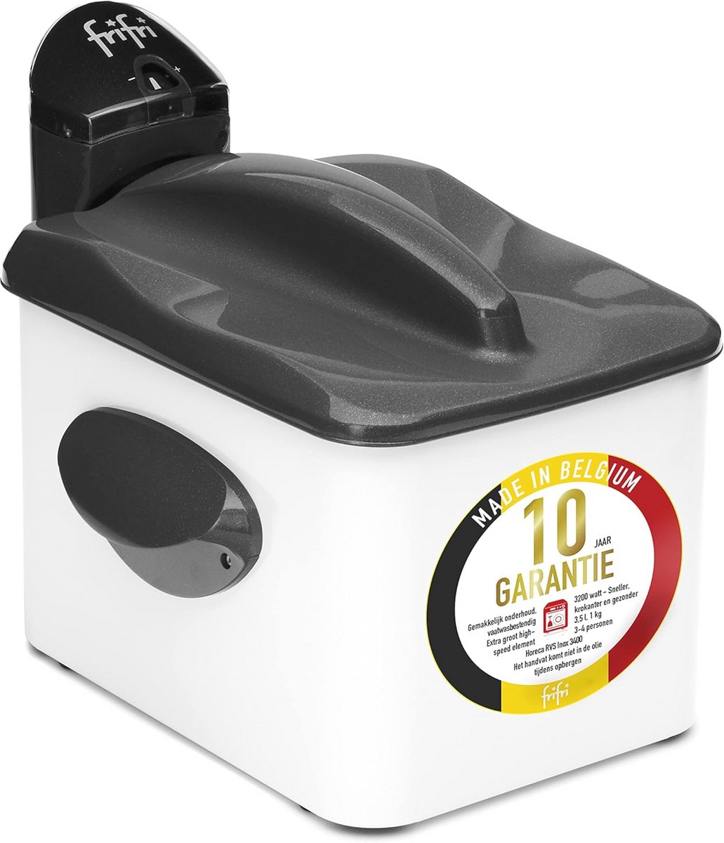 Friteuse 3200W met Koudzone en 3,5L Capaciteit