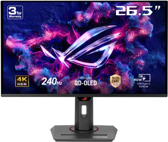 ASUS ROG Strix OLED XG27UCDMG - 4K OLED Gaming Monitor - USB-C 90W Power Delivery - 240hz - 27 inch