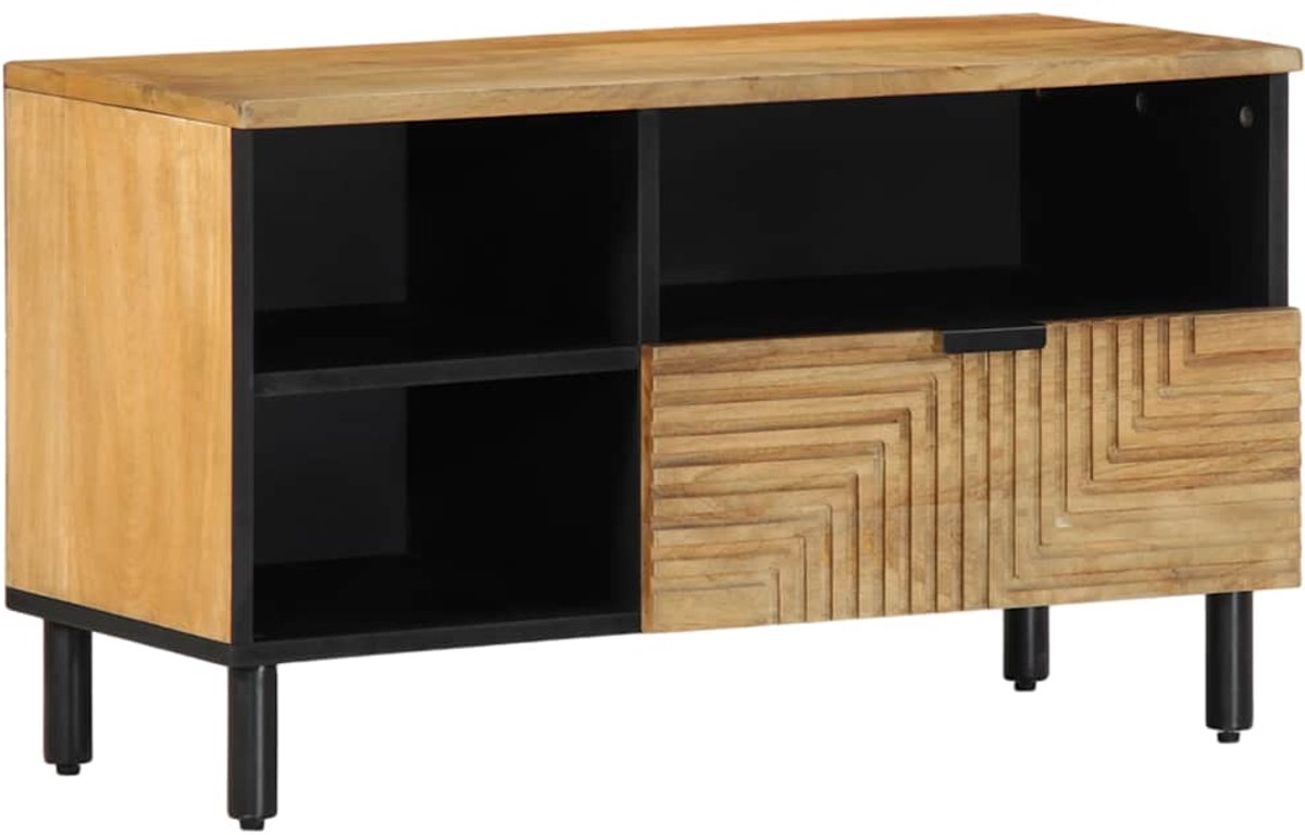 vidaXL - Tv-meubel - 80x33x46 - cm - massief - mangohout - bruin