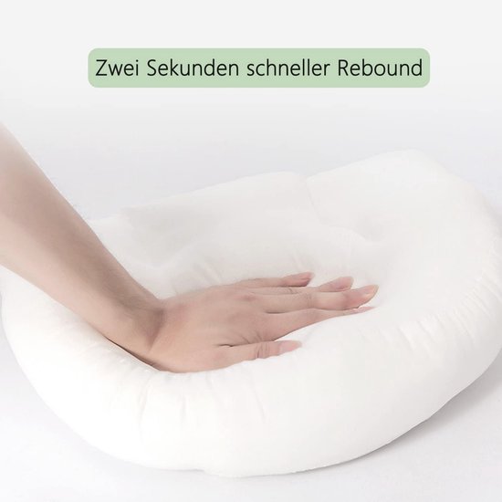 Zwangerschapskussen met instelbare ondersteuning voor rug-heupen-benen-buik voor zwangere vrouwen - zijslaapkussen met afneembare katoenen overtrek van $ — afbeelding 2