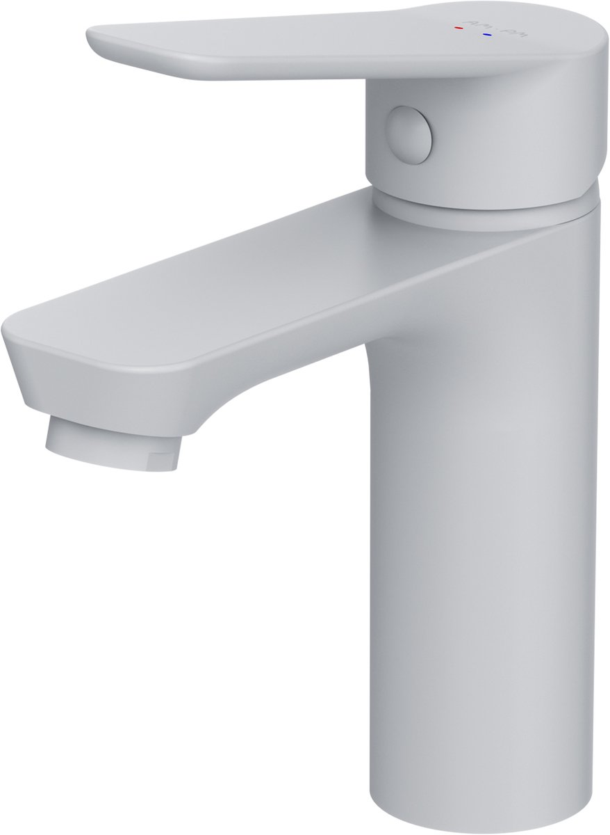 AM.PM Hit - Wastafelkraan S-Size - Waterbesparend - Messing - Wit