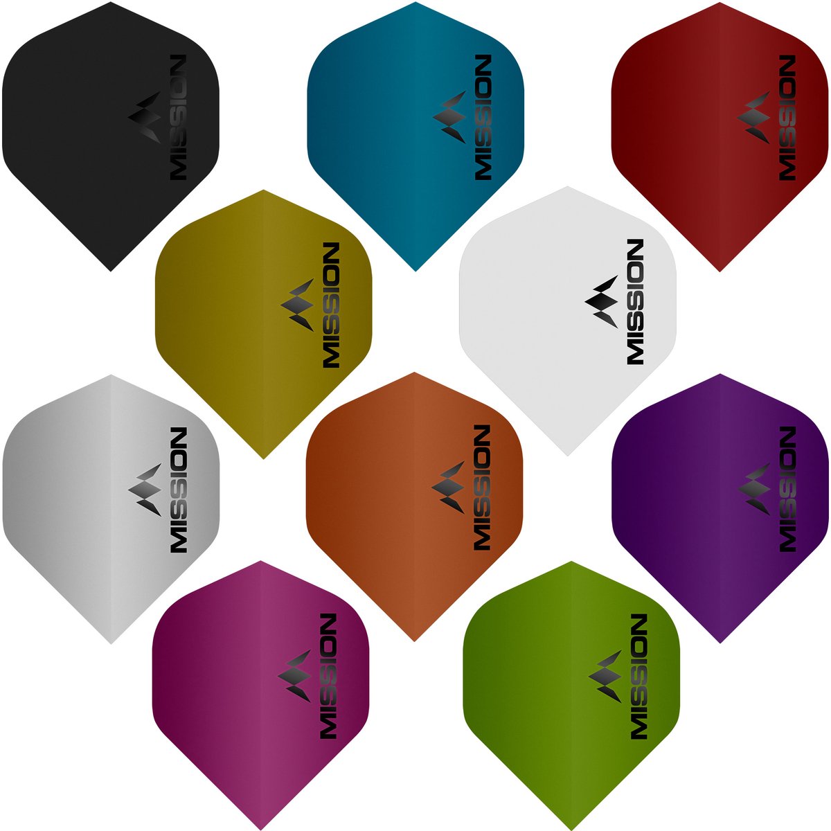 Mission Logo Std NO2 Matte Pink - Dart Flights