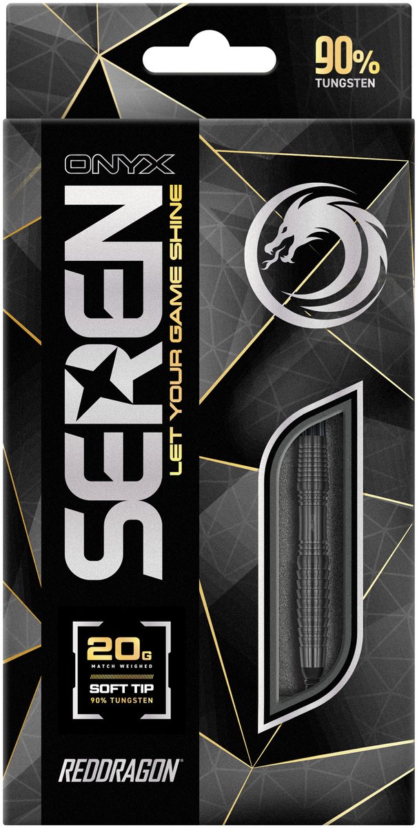 Red Dragon Onyx 3 90% - Soft Tip Darts