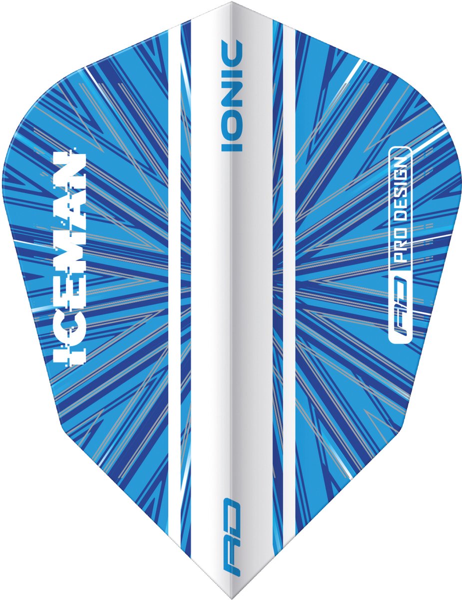 Red Dragon Gerwyn Price Hardcore Ionic Blue Burst V-Standard - Dart Flights