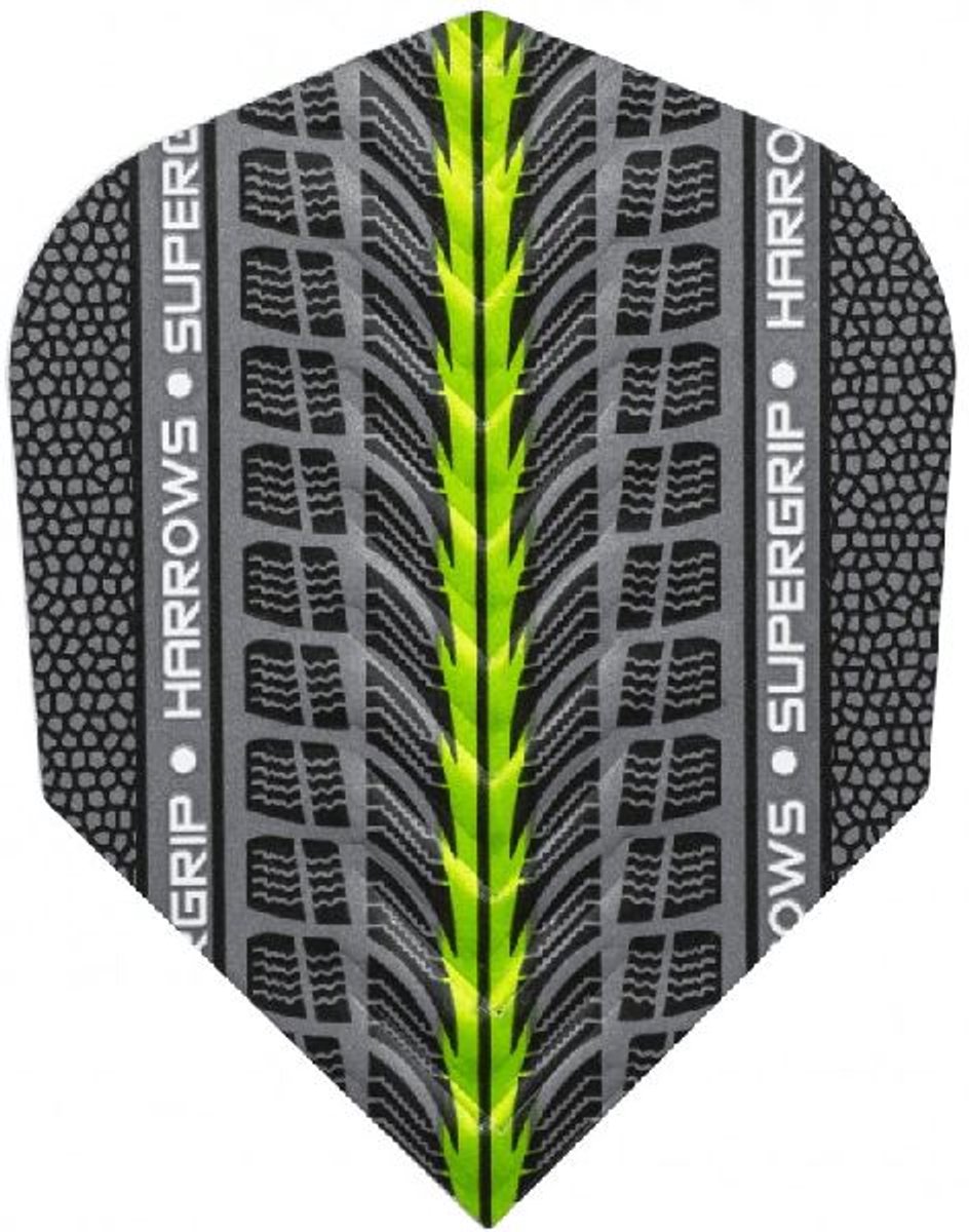 Harrows Supergrip Green - Dart Flights