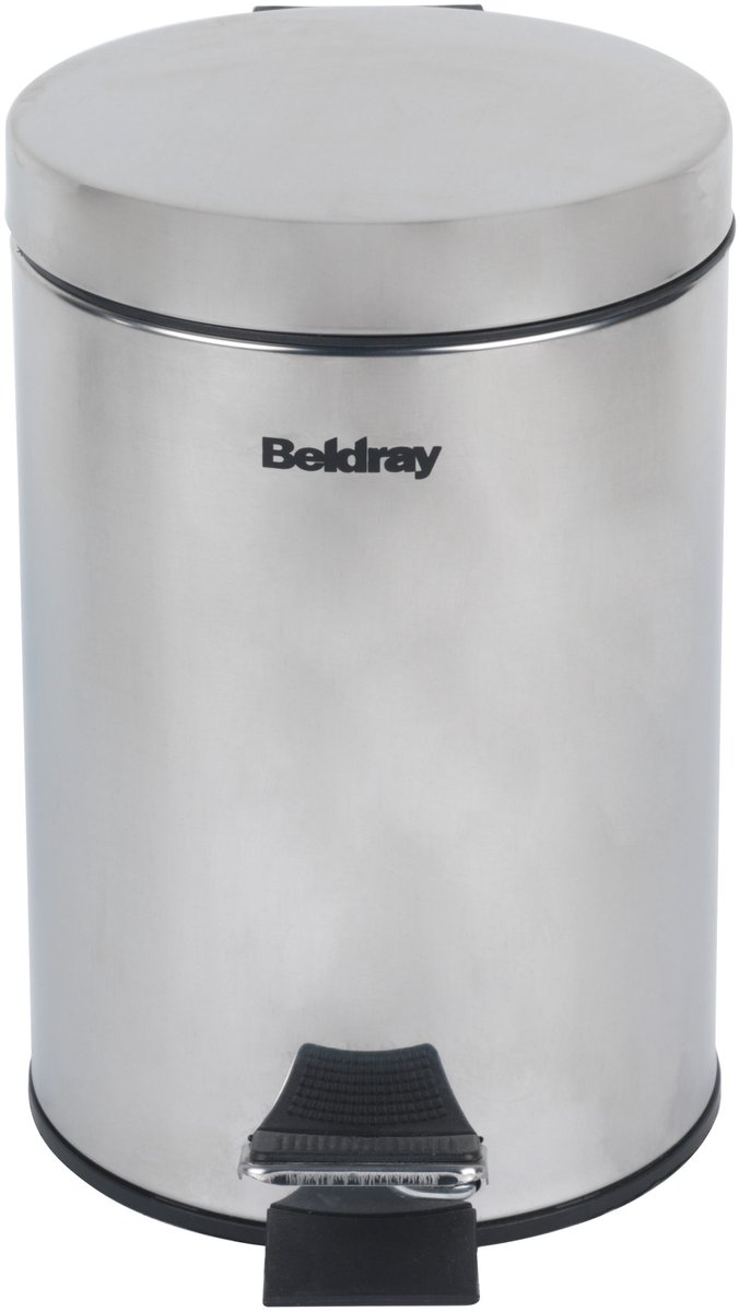 Beldray Badkamer Pedaalemmer - Rvs, Rond, Soft Close, 3L