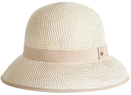 Chapeau de Soleil Seau Anna Chapeau de Plage Femme Protection UV UPF50+ - Taille : 58cm réglable - Couleur : Beige/ Wit