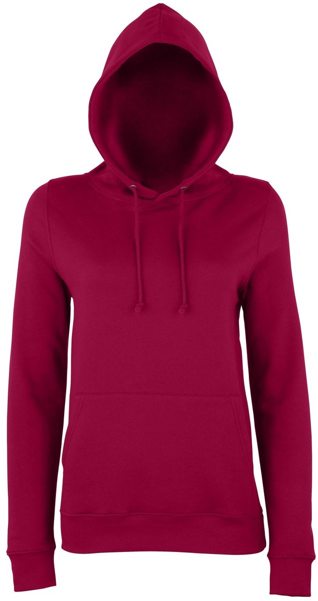 Awdis Gewoon Hoods Vrouwen/dames Girlie College Pullover Hoodie (Bourgondië)