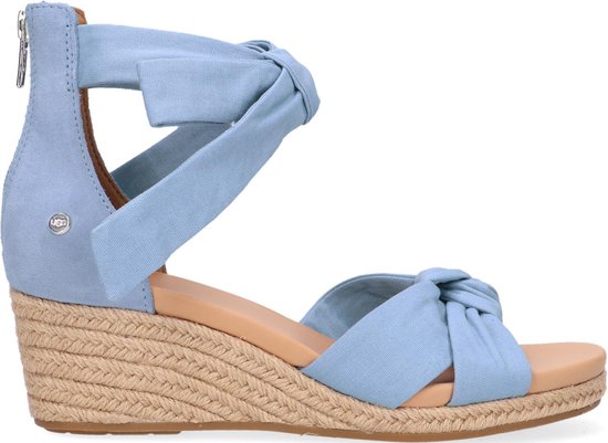 UGG W Yarrow Sandalen - Met Sleehak - Dames - Blauw - Maat 40 | bol.com