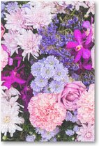 Roze en Paarse Bloemen - 252 Stukjes puzzel voor volwassenen - Natuur - Bloemen