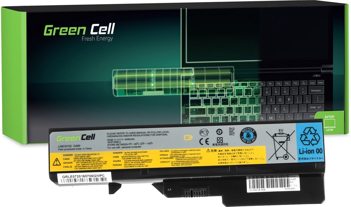 GREEN CELL Batterij voor Lenovo G460 G560 G570 / 11,1V 4400mAh