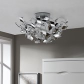 Lindby - plafondlamp - 3 lichts - metaal, kunststof - H: 26 cm - E14 - chroom - A++