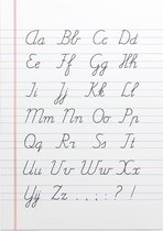 Educatieve poster (Forex) - Schrijfletters - 30 x 40 cm