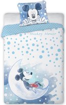 Disney Mickey Mouse BABY dekbedovertrek Moonlight - 100 x 135 cm - Blauw