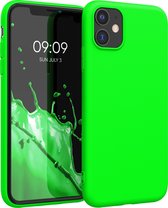 kwmobile telefoonhoesje geschikt voor Apple iPhone 11 - Hoesje voor smartphone - Back cover in neon groen