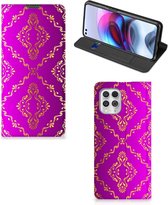 Telefoonhoesje met foto Motorola Moto G100 Smart CoverCase Barok Roze