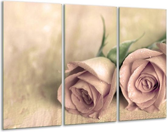Peinture sur toile Rose | Vert, crème | 120x80cm 3 Liège