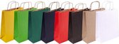 MAILmedia papieren draagtas met koord, 17,6 liter, blauw