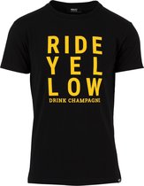 AGU Ride Yellow T-shirt Team Jumbo Visma - Zwart - S