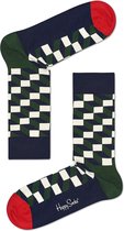 Happy Socks Filled Optic Sokken - Groen/Blauw/Rood - Maat 36-40