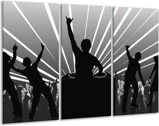 Peinture sur verre Musique | Gris, noir, blanc | 120x80cm 3 Liège | Tirage photo sur verre |  F000045