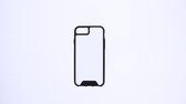 iPhone 7/8 Space Collection Smoke - Transparant hoesje - Anti kras - Zwarte rand