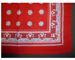 Boerenzakdoek rood 55x55cm
