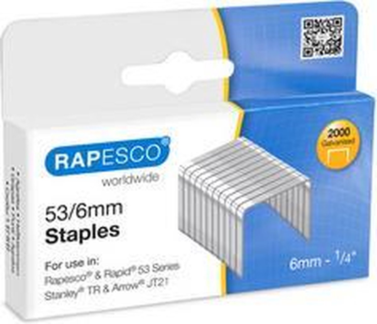 RAPESCO krammen 53/8, gegalvaniseerd, 5.000 stuks