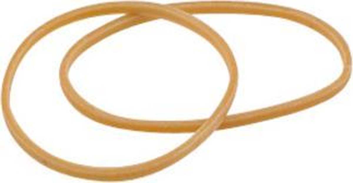 Wonday rubber ringen in zak, naturel, 140 mm, grootverpakking