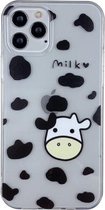 Leopard Cow High Transparent TPU beschermhoes voor iPhone 12 mini