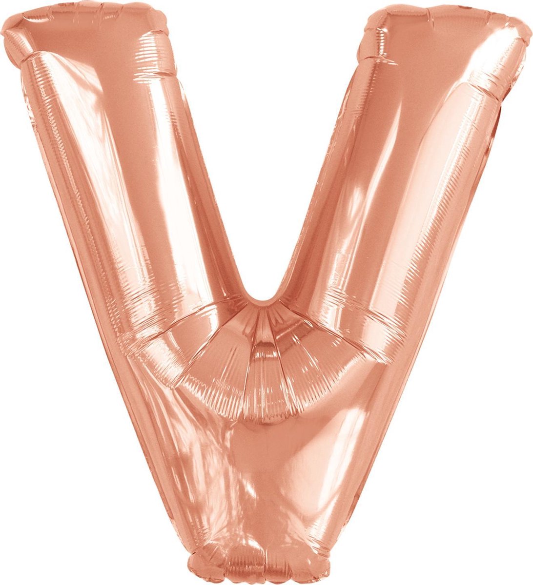 Amscan Folieballon Letter V 110 X 92 Cm Roségoud