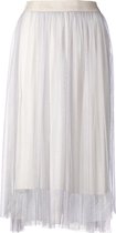 Dames plooirok tule grijs | Maat Onze size, XS-XL
