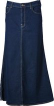 Damesrok denim lang met A-lijn effect | Maat 40