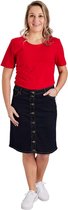 Dames rok denim met knopen kort | Maat 44