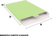 Verzenddoosjes 16x25x2.9cm Lichtgroen (100 st.)
