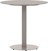 Table de jardin ronde en métal Lisomme Sieb - Ø70 x H72 cm - Sable