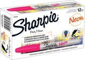 Sharpie permanent marker - Neon Roze set van 12 stuks