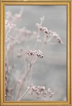JUNIQE - Poster met houten lijst Frosty Morning 3 -30x45 /Grijs & Roze