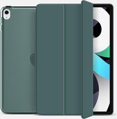 Mobiq - Hard Case Folio Hoesje geschikt voor iPad Air (2022 / 2020) - donkergroen