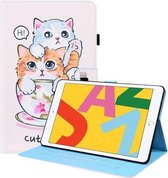Animal Pattern Horizontal Flip Leather Case met houder & kaartsleuven & fotolijst & slaap / wekfunctie voor iPad 10.2 2020 / 2019 (Cat Brothers)